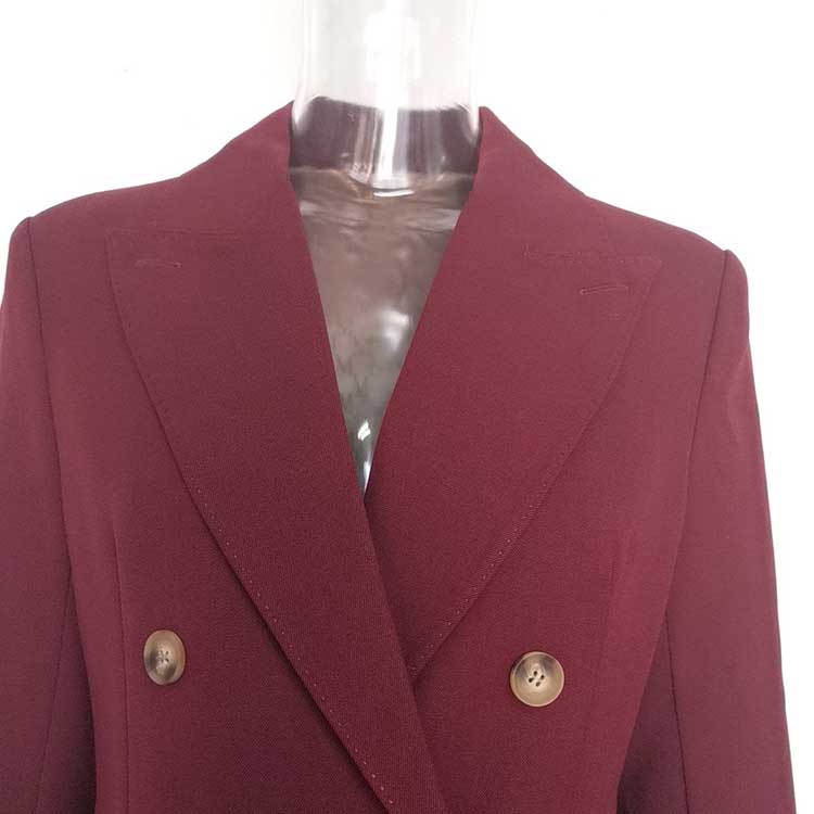 Women's Double-Breasted Pantsuit | Straight-Leg Blazer & Trousers
