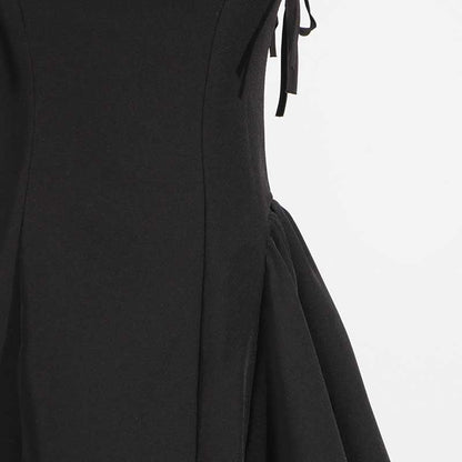 Strapless Mini Dress A Line Lace-Up Short Dress