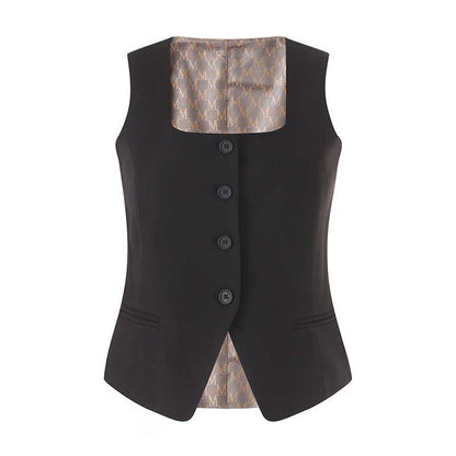 Bridal Wide-Leg Pantsuit 3-Piece Set | Vest & Blazer for Women