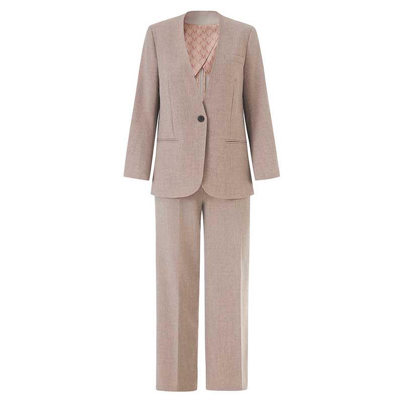 Bridal Wide-Leg Pantsuit 3-Piece Set | Vest & Blazer for Women