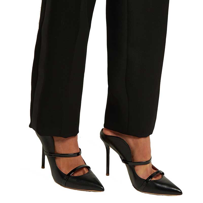 High Heeled Pumps Pointed Toe Strappy Mules Heels