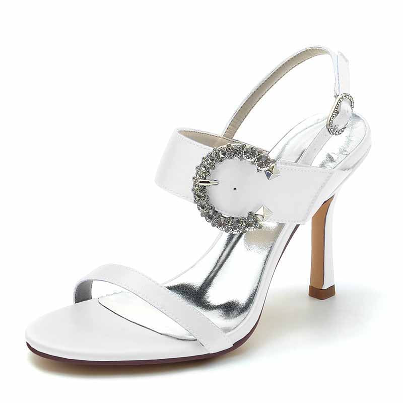 Women's Open Toe Buckle Sandals 3.74" Dress Shoes