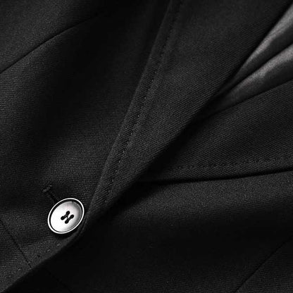 Women’s Black One-Button Blazer Pantsuit | Tailored Formal Wear