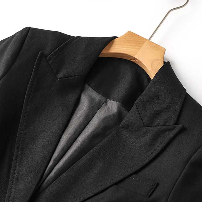 Women’s Black One-Button Blazer Pantsuit | Tailored Formal Wear