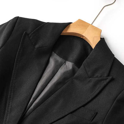 Women’s Black One-Button Blazer Pantsuit | Tailored Formal Wear