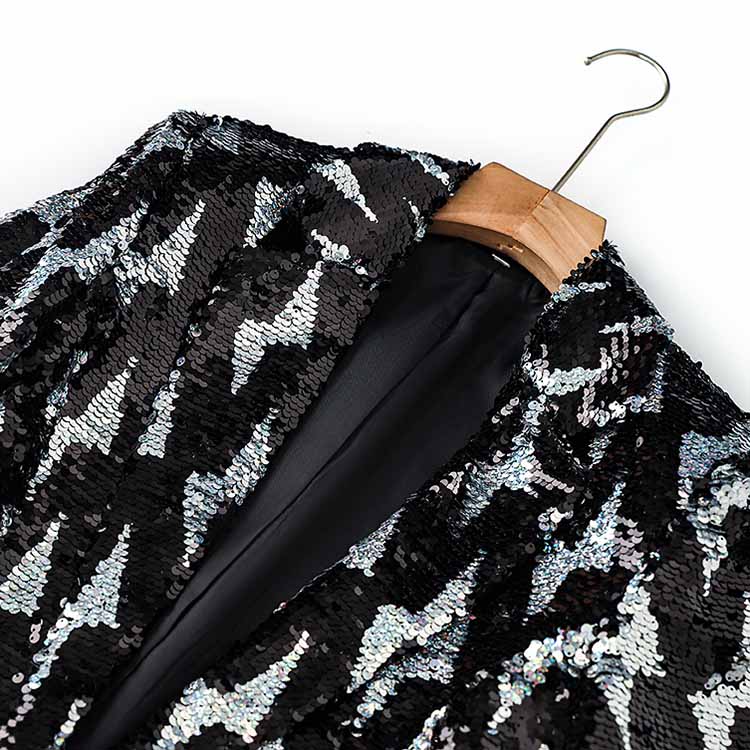 Multicolor Sequinted Slim Fit Pantsuit Stage Performance Event Suit