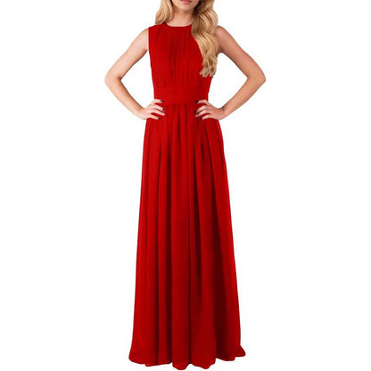 Custom Long Chiffon Bridesmaid Dress