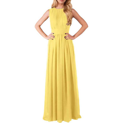 Custom Long Chiffon Bridesmaid Dress