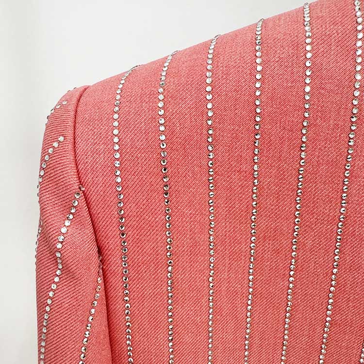 One Button Wide-Leg Pantsuit Striped Fashionable Outfit