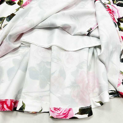 Women’s Floral Skirtsuit | Crop Top + Skirt for Weddings & Parties