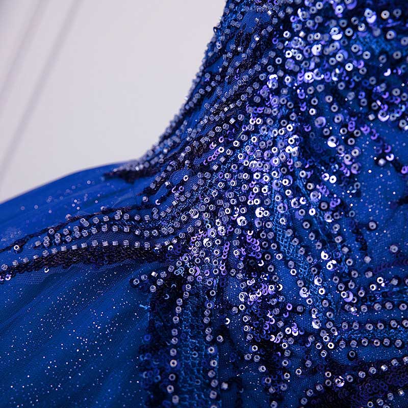 Quinceanera Dress Squin Appliques Short Sleeves Ball Gowns