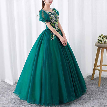 Dark Green Princess Dress Quinceanera Dress Birthday Prom Gown