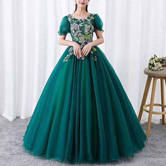 Dark Green Princess Dress Quinceanera Dress Birthday Prom Gown