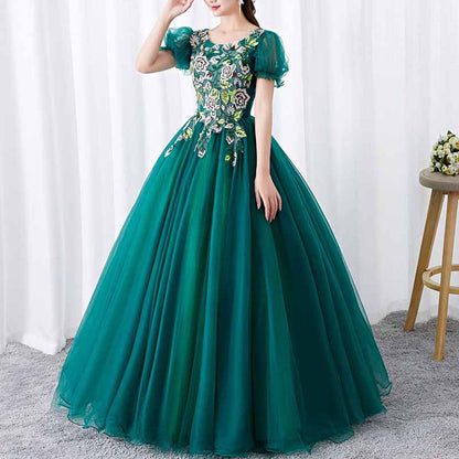 Dark Green Princess Dress Quinceanera Dress Birthday Prom Gown