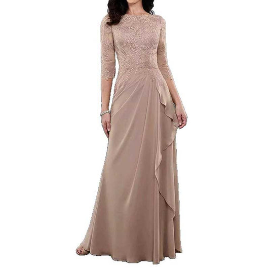 Mother of The Bride Dresses Long Sleeve Lace Event Dresses