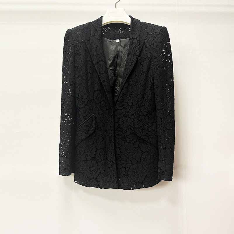 One Button Pantsuit Lace Wedding Sut Slim Fit Formal Set