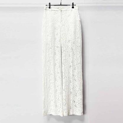 One Button Pantsuit Lace Wedding Sut Slim Fit Formal Set