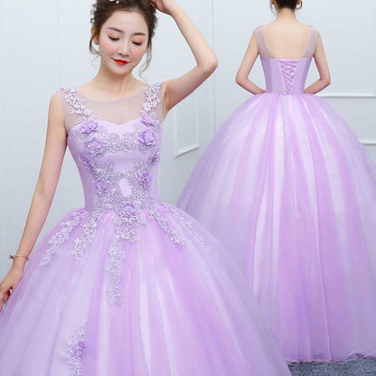 Lavender Ball Gown Quinceanera Dress Princess Prom Dress