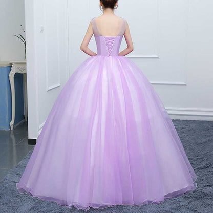 Lavender Ball Gown Quinceanera Dress Princess Prom Dress