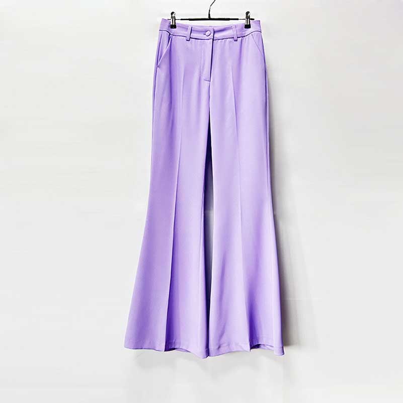 Wide Leg Pantsuit Lavender Formal Event Suit