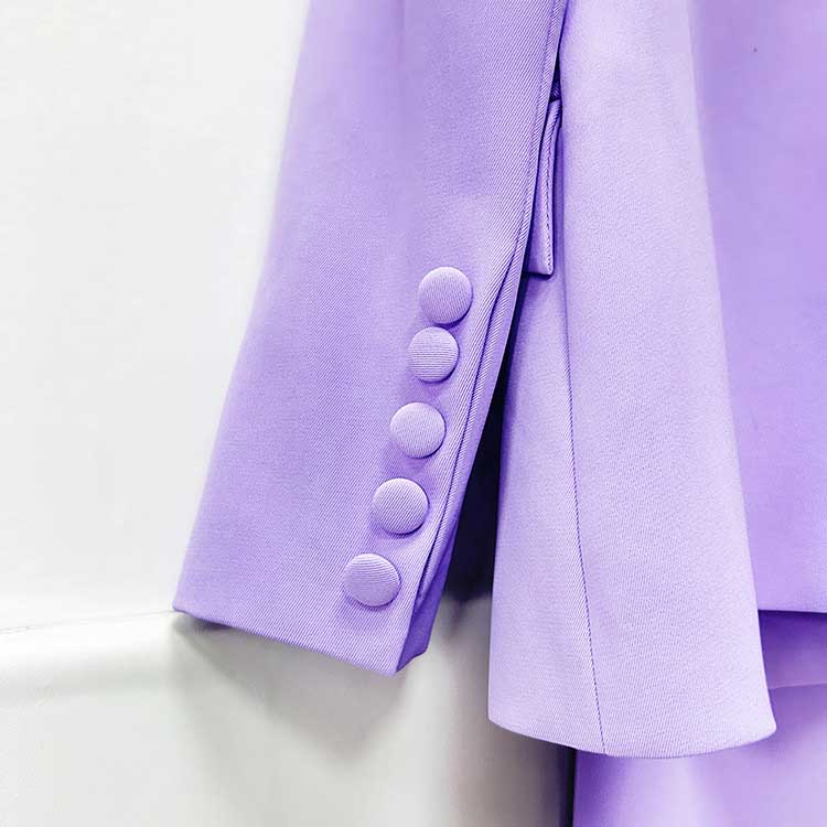 Wide Leg Pantsuit Lavender Formal Event Suit