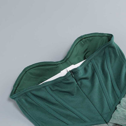 Emerald Green Halter Strap Maxi Dress Ball Prom Dress