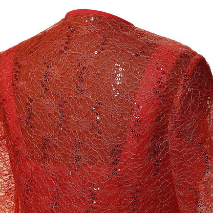 Long Sleeve Mother of The Bride Outfit Lace Jacket Wedding Skirt Suit