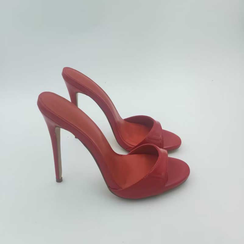 Backless Heels Pointed Toe Slip-on Mules Sandals