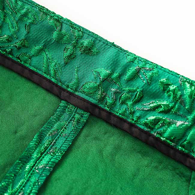 3D Embroidered Pantsuit Formal Stage Performance Event Suit Green
