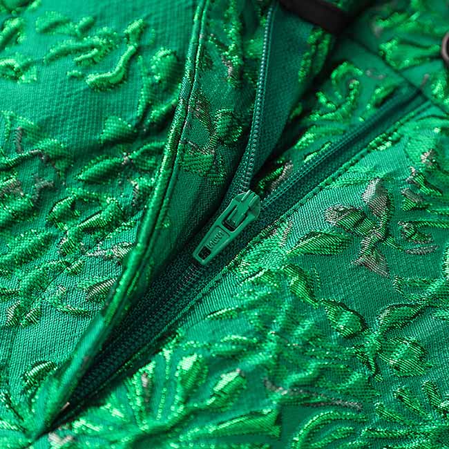 3D Embroidered Pantsuit Formal Stage Performance Event Suit Green