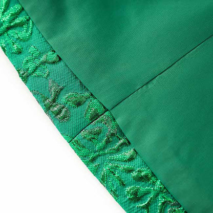 3D Embroidered Pantsuit Formal Stage Performance Event Suit Green