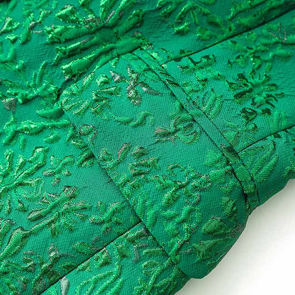 3D Embroidered Pantsuit Formal Stage Performance Event Suit Green