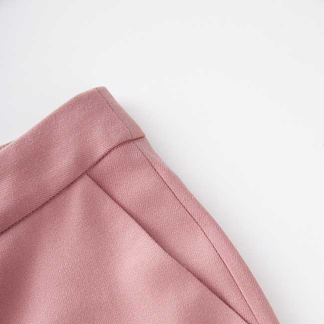 Women's Pink & Brown Pantsuit with Belt | Formal Event Suit