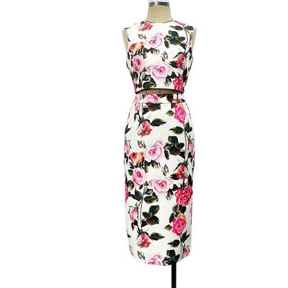 Women’s Floral Skirtsuit for Weddings & Parties