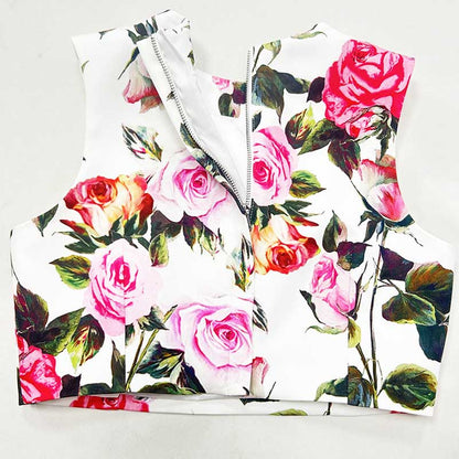 Women’s Floral Skirtsuit for Weddings & Parties