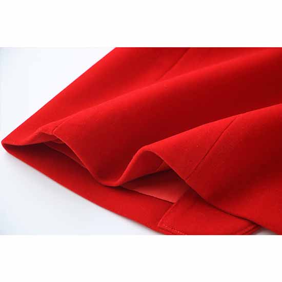 Women's Red Single-Breasted Blazer & Pant Suit | 2-Piece Set