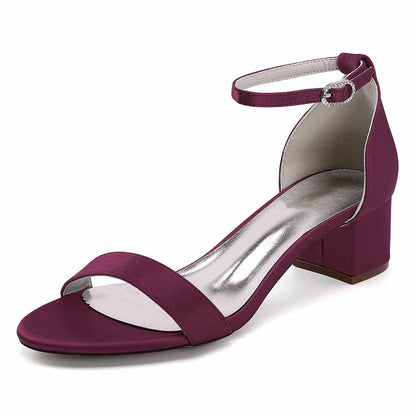 Chunky Heel Dress Shoes Classic Dress Sandals Wedding Prom Shoes