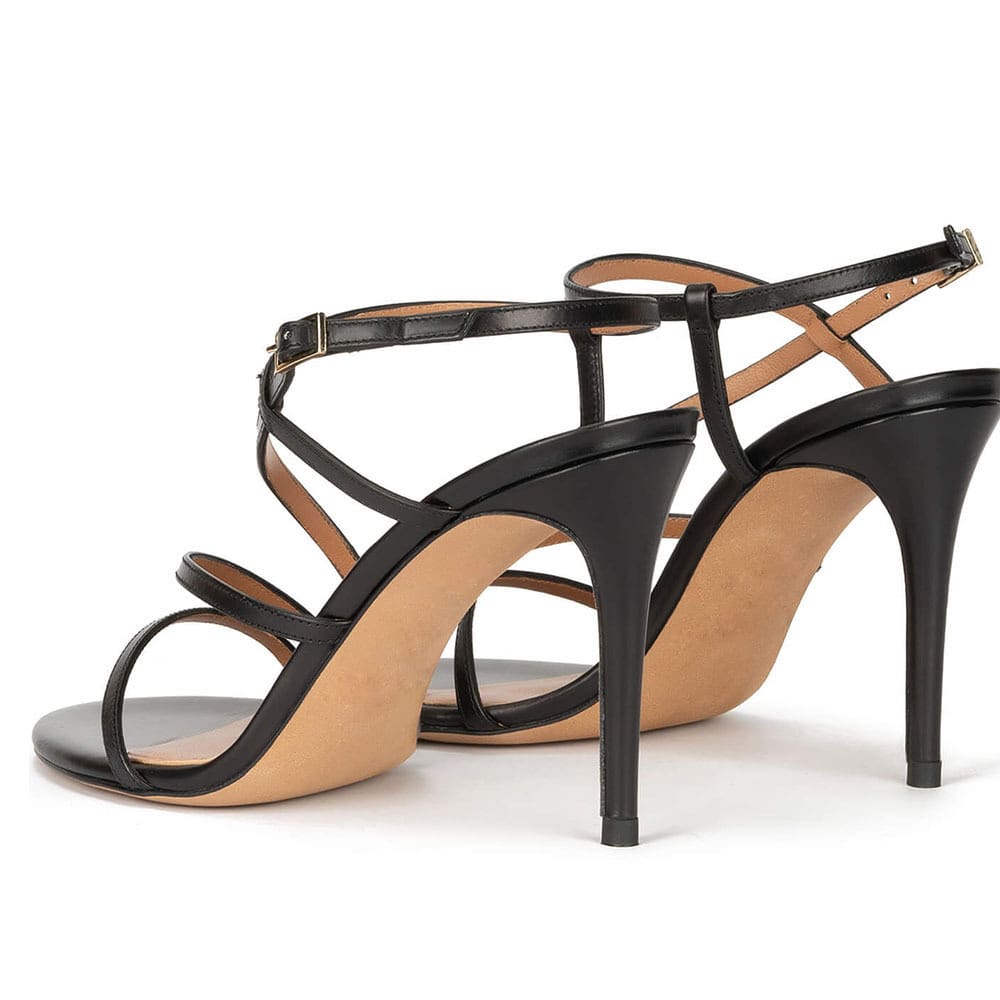 High Heeled Strappy Stiletto Sandals