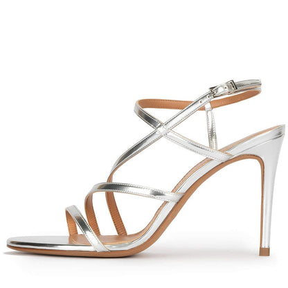 High Heeled Strappy Stiletto Sandals
