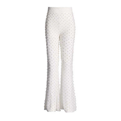 Wedding Suit Flower Pearls Detail Slim Fit Suit