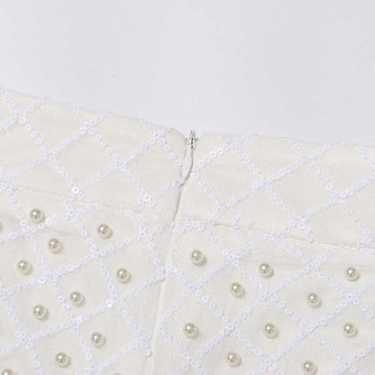 Wedding Suit Flower Pearls Detail Slim Fit Suit