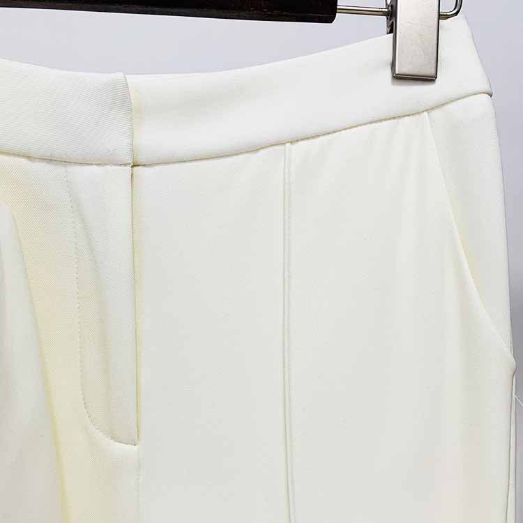 Beaded Pantsuit for Women | One-Button Blazer & Trousers