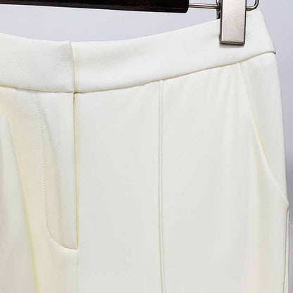 Beaded Pantsuit for Women | One-Button Blazer & Trousers