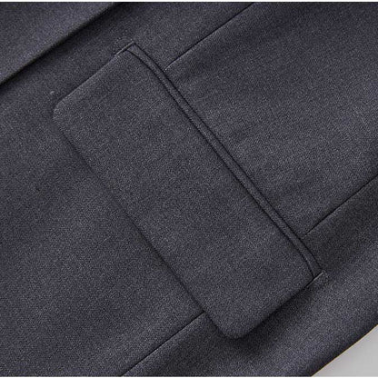 Belted Blazer Pantsuit in Black Grey | Women's Formal Wear